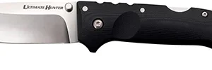 Cold Steel CS30U Ultimate Hunter  3.50" Folding Drop Point Plain American S35VN Blade/5" Black G10 Handle Includes Belt Clip