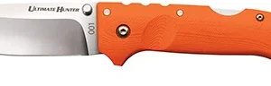 Cold Steel CS30URY Ultimate Hunter  3.50" Folding Drop Point Plain American S35VN Blade/5" Orange G10 Handle Includes Belt Clip