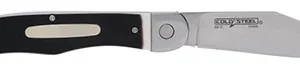 Cold Steel CS20NPM1Z Ranch Boss II 4" Folding Clip Point Plain Satin Polished/5.25" Faux Sawed Bone Handle