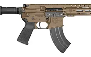 Diamondback DB1912O061 DB15  7.62x39mm 28+1 7", FDE, Carbon Lower, 6" M-LOK Handguard, Black Padded Buffer Tube/Magpul Grip