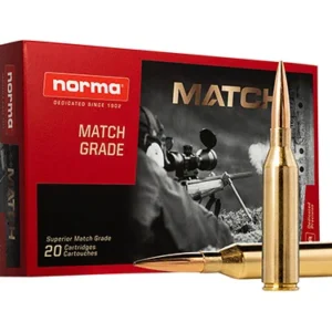 Norma Ammunition 20174602 Dedicated Precision Golden Target Match 300 Norma Mag 230 gr Hollow Point Boat Tail 20 Per Box/ 10 Case
