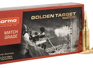 Norma Ammunition 10166462 Dedicated Precision Golden Target Match 6.5 PRC 143 gr Hollow Point Boat Tail 20 Per Box/ 10 Case