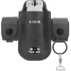 1791 Gunleather HDASSLBLKA EDC Heavy Duty Solo Action Snap OWB Black Leather Belt Loop Ambidextrous