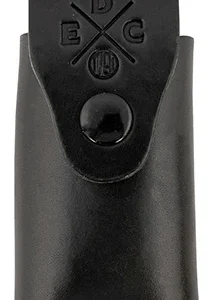 1791 Gunleather HDESSLSBLKA EDC Heavy Duty Easy Slide OWB Black Leather Belt Slide Ambidextrous