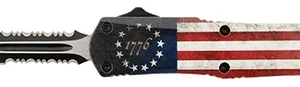 Templar Knife SBRF431 Betsy Ross Flag  Small OTF Dagger Plain