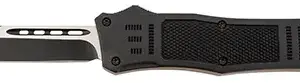 Steel River Knives T618BT Spartan  Medium 3.25" Tanto Plain Black/Silver 440C SS Blade/ 4.50" Black Aluminum Zinc Alloy Handle