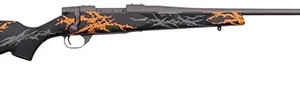 Weatherby VYH7M8RR2B Vanguard Compact Hunter 7mm-08 Rem 5+1 20", Tungsten Gray Barrel/Rec, Black w/Gray & Orange Sponge Accents Monte Carlo Stock, Accubrake Muzzle Brake