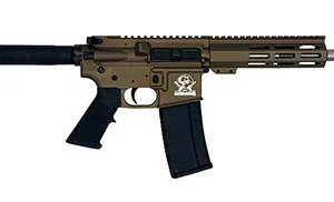 Great Lakes Firearms GL15223SSPBRZ AR-15 Pistol 223 Wylde 30+1 7.50" Stainless Barrel, Bronze Rec, 7" M-LOK Handguard, Buffer Tube (No Brace), Black A2 Grip