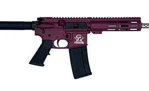 Great Lakes Firearms GL15223SSPCHY AR-15 Pistol 223 Wylde 30+1 7.50" Stainless Barrel, Black Cherry Rec, 7" M-LOK Handguard, Buffer Tube (No Brace), Black A2 Grip
