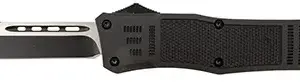 Steel River Knives T620BT Spartan  3.75" Tanto Black/Silver Blade 5.5" Black Aluminum Zinc Alloy Handle