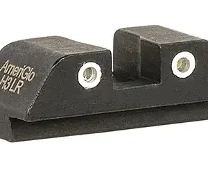 AmeriGlo GL8113R Classic Tritium Rear Sight for Glock  Black | Green Tritium with White Outline Rear Sight