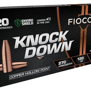 Fiocchi 270CHA Knock Down Enviro Shield 270 Win 130 gr Hollow Point 20 Per Box/ 10 Case