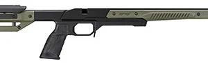 Mdt Sporting Goods Inc 103725ODG Oryx Chassis OD Green/Black Aluminum, Adj. Cheekrest, M-LOK Forend, AR-Style Grip, Barricade Stop, AICS Mag Compatible, Fits Short Action Ruger American
