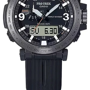 G-shock/vlc Distribution PRW6611Y1A Casio Pro Trek Black Size 145-215mm Features Digital Compass