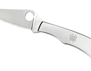 Spyderco C137P Honeybee  1.63" Folding Plain Satin 3Cr13MoV SS Blade/ Satin Stainless Steel Handle