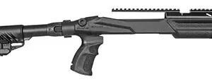 FAB Defense FXM4R1022B M4 Conversion Kit Chassis, Black, Adj. Folding GL-CORE Stock, Finger Groove Pistol Grip, Pic. Accessory Rails, Fits Ruger 10/22 (Standard & Bull Barrels)