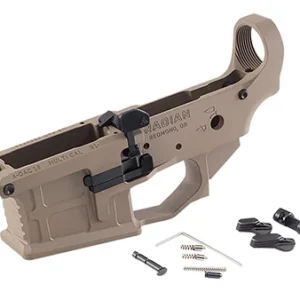Radian Weapons R0390 A-DAC 15 Lower Receiver FDE, Fully Ambi Controls, Talon 45/90 Safety, Ext. Bolt Catch, Left-Side Mag Release, Right-Side Bolt Release, Enhanced Takedown Pins