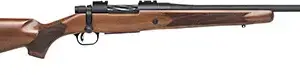 Mossberg 28176 Patriot Walnut 400 Legend 4+1 20" Fluted w/Recessed Match Crown, Blued Barrel/Rec, Walnut Stock, Spiral-Fluted Bolt, Adj. LBA Trigger, Weaver Scope Mount