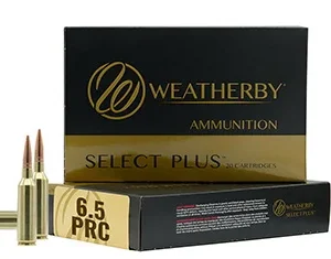 Weatherby M65PRC124HCB Select Plus  6.5 PRC 124 gr Hammer Custom 20 Per Box/ 10 Case
