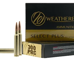 Weatherby M300P195HCB Select Plus  300 PRC 195 gr Hammer Custom 20 Per Box/ 10 Case