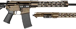 Diamondback DB1721K061 DB15 Combo 5.56x45mm NATO & 300 Blackout 16" 30+1, FDE Carbon Rec/12" M-LOK Handguard, Black Magpul Carbine Stock & Grip, Includes 2 Uppers