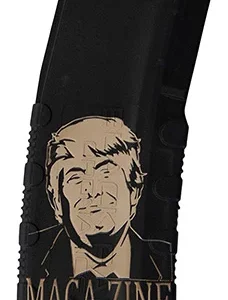 Black Rain Ordnance MAG30TRUMPMAGAZNE Magazine  30rd 223 Rem/5.56 NATO Trump MAGA-ZINE Engraving Fits AR-15 Black Polymer