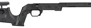 Mdt Sporting Goods Inc 105524BLK XRS Chassis Black Aluminum Core with Polymer Panels, Adj. Cheekrest, M-LOK Forend, Interchangeable Grips, Fits Tikka T1X
