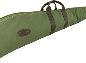Boyt Harness GCRFUS48 Canvas Rifle Case 48" Green Waxed Canvas w/ Tanned Leather Accents Quilted Flannel Lining