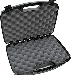 MTM Case-Gard 80940 Double Handgun Case  Black Polypropylene Holds 2 Handguns w/ up to 8' Barrels