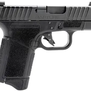 Gforce Arms GF932512 Rapture  9mm Luger 12+1 3.25" Black Steel Barrel, Black Optic Cut/Serrated Slide, Polymer Frame, Black Textured Grip