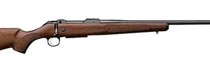 CZ-USA 07711 CZ 600 American ST1 243 Win 5+1 20" Threaded, Black Barrel/Rec, Walnut Stock, Adj. Trigger