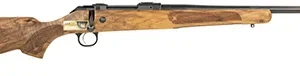 CZ-USA 07716 CZ 600 American ST2 308 Win 5+1 20" Threaded, Black Barrel/Rec, Grade A Dark Walnut Stock, Adj. Trigger