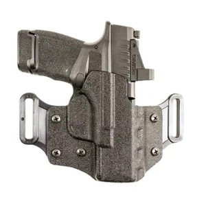 DeSantis Gunhide 195KA8HZ0 Veiled Partner  OWB Black Kydex Belt Slide Fits Sig P320C/P250C Right Hand