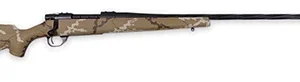 Weatherby VHH653WR8B Vanguard Outfitter 6.5-300 Wthby Mag 3+1 26" Threaded/Spiral Fluted, Graphite Black Barrel/Rec, Tan with Brown & White Sponge Synthetic Stock, Accubrake Muzzle Brake, Adj. Trigger