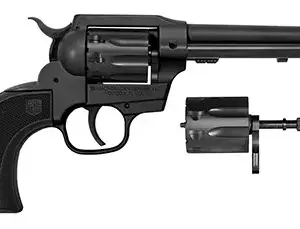 Diamondback DB053CA001 Sidekick Convertible 22 LR/22 Mag 9 Shot, 5.50" Black Cerakote Steel Barrel & Cylinder, Black Cerakote Zinc Alloy Frame, Black Checkered GFN Grip, Exposed Hammer, Hammer Safety