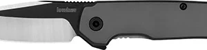 Kershaw 1411 Thermal  EDC 2.95" Folding Drop Point Plain Black Oxide w/Satin Grinds 8Cr13MoV SS Blade, Gray PVD Stainless Steel Handle, Includes Pocket Clip