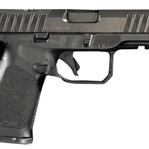 Rost Martin RM1CBLKOS RM1C  Compact Frame 9mm Luger 15+1/ 17+1, 4" Black Steel Barrel, Black Tenifer Optic Ready/Serrated Steel Slide, Black Polymer Frame w/Picatinny Rail, RGT Grip, Ambidextrous