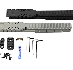 Samson 030026501 Hannibal Rail for Ruger Mini-14 or Mini-30 (2008 or Later)  Black Anodized 0 MOA