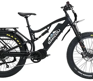 Bakcou E-bikes B-S17-B-B25 Storm 25 Medium Matte Black 17" w/Stand Over Height of 30.50" Frame, Sram 9sp, 40t Front & Sram 11-34t Rear Cassette Bafang M620 Ultra Motor