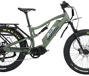 Bakcou E-bikes B-S17-G-B25 Storm 25 Medium Matte Black 17" w/Stand Over Height of 30.50" Frame, Sram 9sp, 40t Front & Sram 11-34t Rear Cassette Bafang M620 Ultra Motor