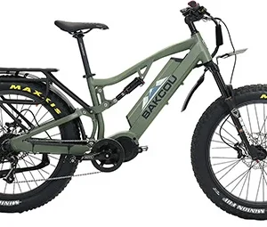 Bakcou E-bikes B-S19-G-B25 Storm 25 Large Matte Army Green 19" w/Stand Over Height of 30.50" Frame, Sram 9sp, 40t Front & Sram 11-34t Rear Cassette Bafang M620 Ultra Motor