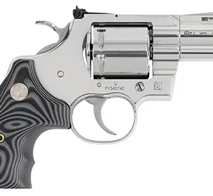Colt Mfg PYTHONSP3NS Python Combat Elite 357 Mag 6 Shot, 3" Stainless Barrel, Cylinder & Frame, Black G10 Grip