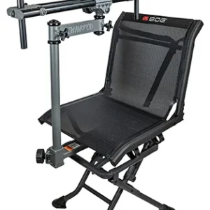 Bog-Pod 1100475 ChairPod  Chair with Rotating Gun Mount, 4 Legs, Black, Aluminum Frame, 41" Max Height