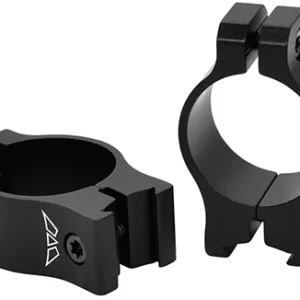 Warne V420M Rimfire Rings Vapor Matte Black 1" Low 0 MOA