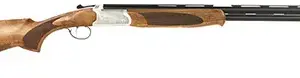 ATI ATIGKOF28SVE Cavalry  28 Gauge Break Open 3" 2rd, 28" Matte Blued Over/Under Vent Rib Barrel, Silver Engraved Aluminum Receiver, Fixed Oiled Turkish Walnut Walnut Stock