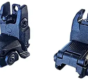 HiViz ARN21 Folding AR Back Up Sight  Black Folding for AR-15