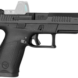 CZ-USA 91536 P-10 C  9mm Luger 15+1 4.02" Black Steel Barrel, Black Nitride Optic Ready/Serrated Steel Slide, Black Polymer Frame w/Picatinny Rail