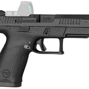 CZ-USA 01536 P-10 C  9mm Luger 10+1 4.02" Black Steel Barrel, Black Nitride Optic Ready/Serrated Steel Slide, Black Polymer Frame w/Picatinny Rail