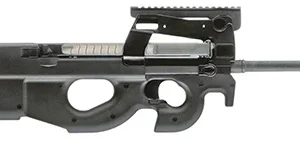 FN 3848950463 PS90  5.7x28mm 50+1 16" Black Ported Barrel, Black Aluminum Receiver, MIL-STD 1913 Rail, Matte Black Synthetic Bullpup Stock w/Thumbhole, Ambidextrous