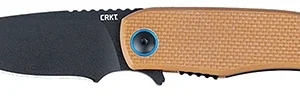CRKT 7910 P.S.D. II 3.03" Folding Drop Point Plain Black EDP AUS-10 Blade, Coyote Tan Textured G10 Handle